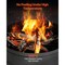 20 Inch Outdoor Chiminea Fireplace Black Iron Conical Chiminea with Grill